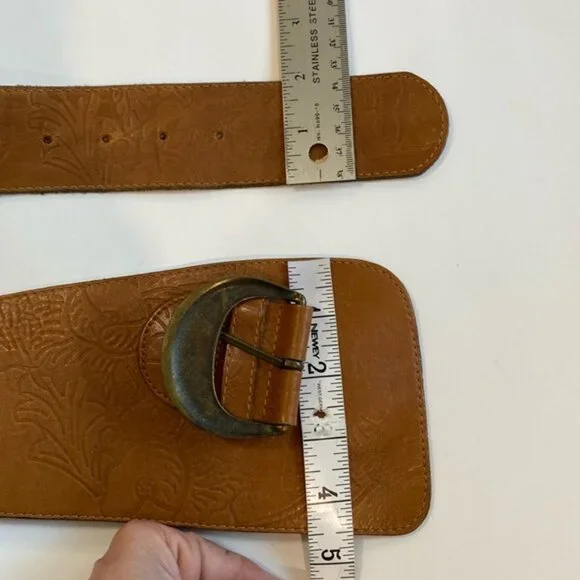 H&M Embossed Brown Belt - Picture 6 of 12